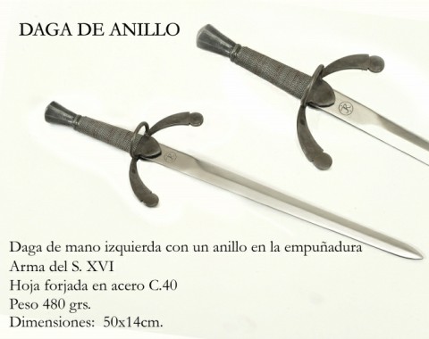 RING DAGGER SIGLO XVI